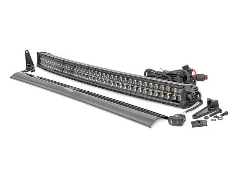 Rough Country 72940blkdrl 40 Curved Cree LED Light Bar Dual Row