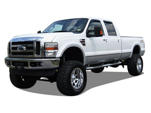 white 2010 f250 lifted