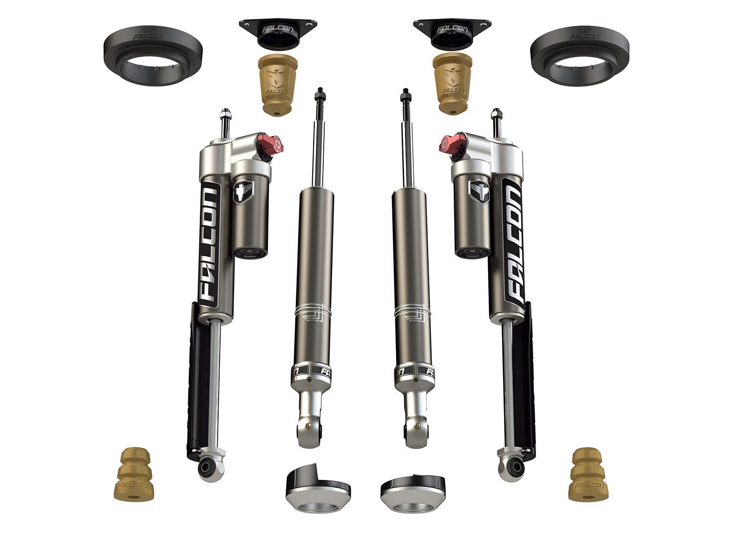 4Runner 2010-2024 Toyota 4WD - Falcon Sport Tow / Haul Shock & Spacer Lift Kit (0-2" Lift)