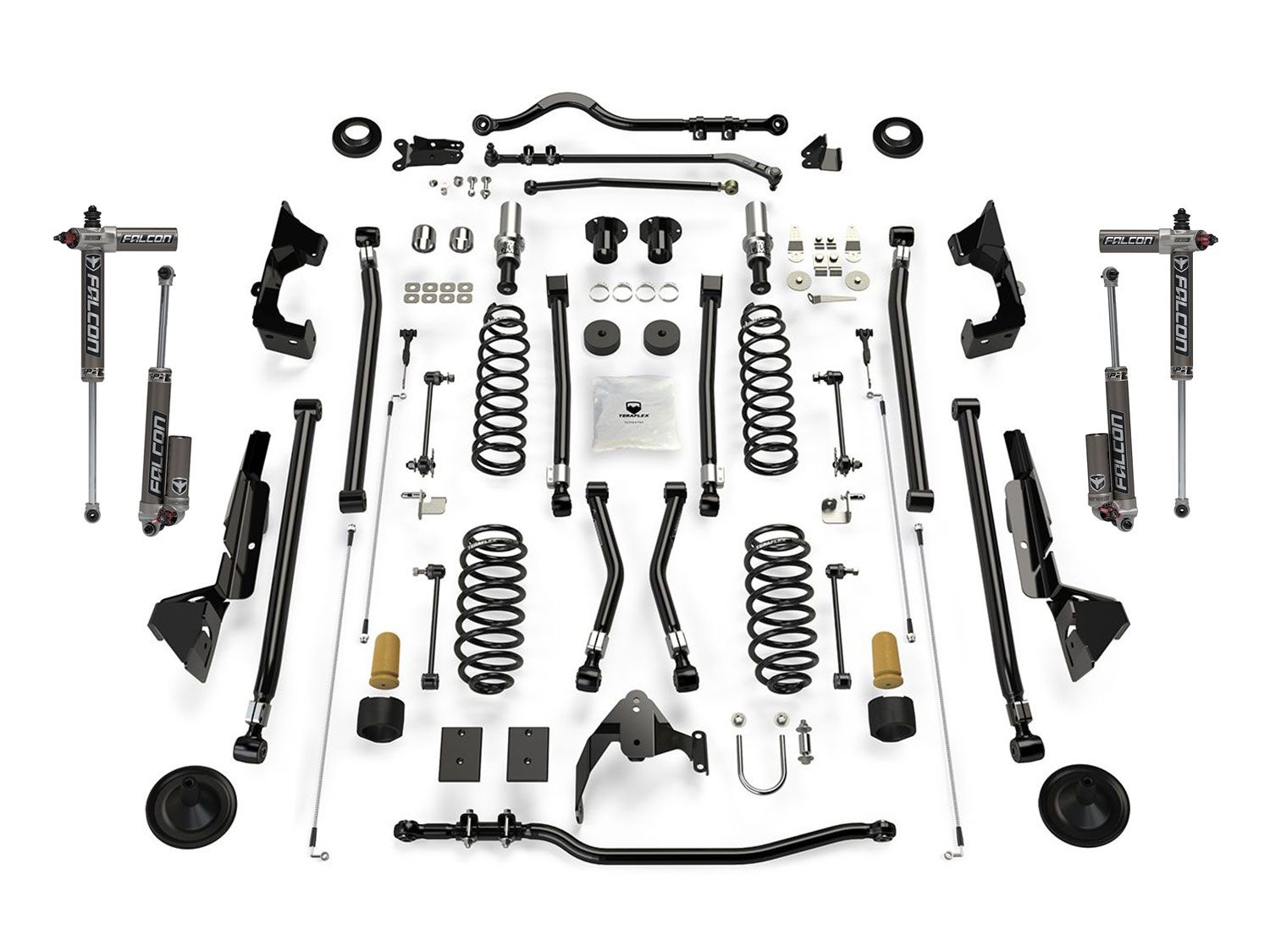 6" 2007-2018 Jeep Wrangler JK (4 door) 4WD Alpine RT6 Long Arm Suspension Lift Kit by Teraflex