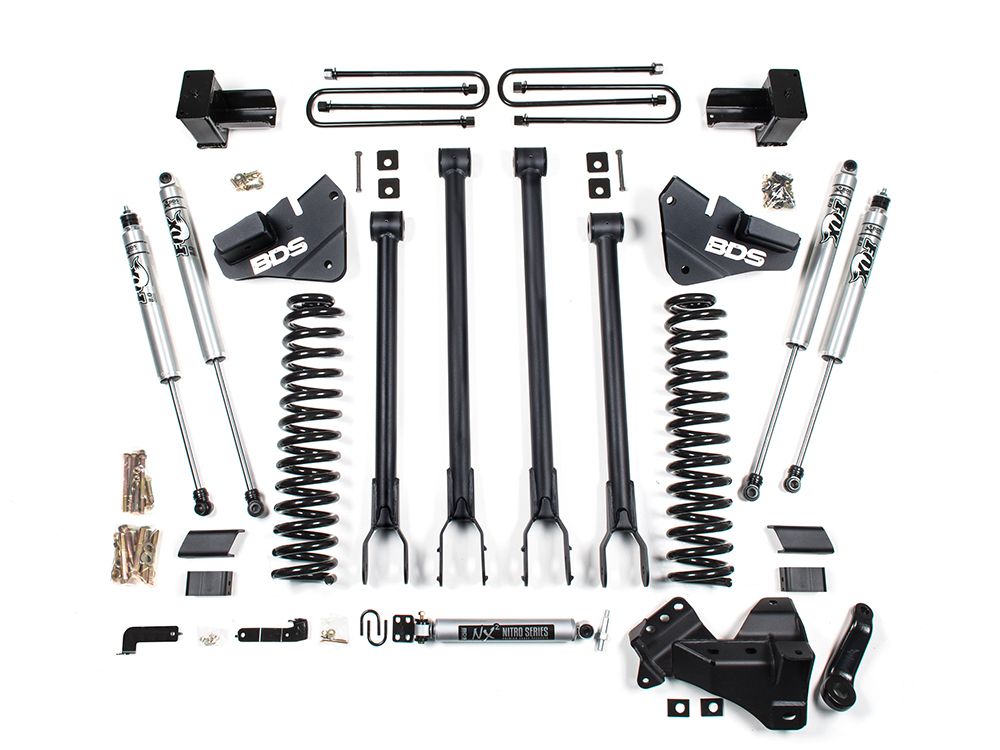 4" 2017-2019 Ford F350 Super Duty 4WD (Dually models) 4-Link Lift Kit by BDS Suspension