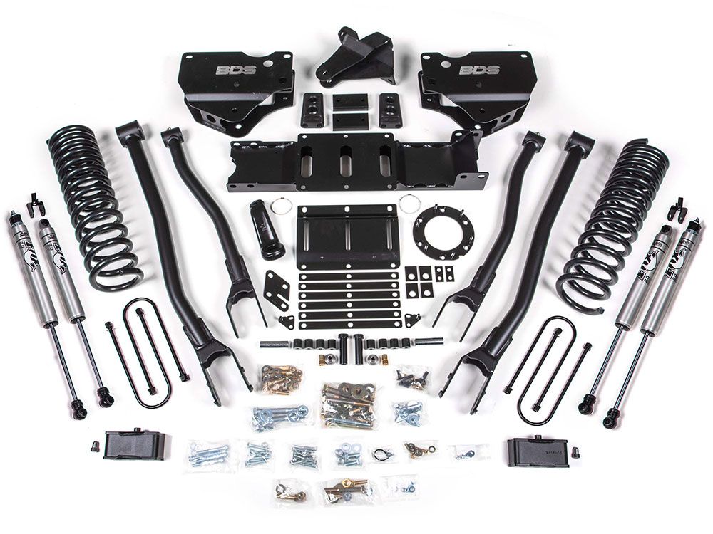 4" 2019-2024 Dodge Ram 3500 4WD (w/gas engine) 4-Link Lift Kit by BDS Suspension