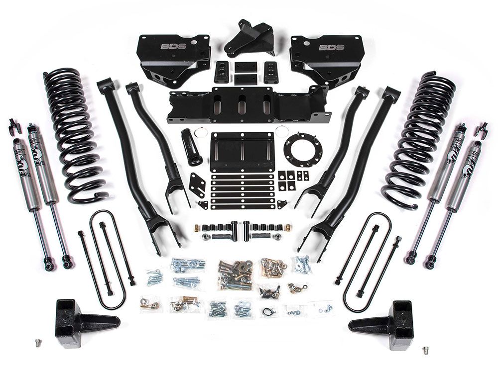 5.5" 2019-2024 Dodge Ram 3500 4WD (w/gas engine) 4-Link Lift Kit by BDS Suspension