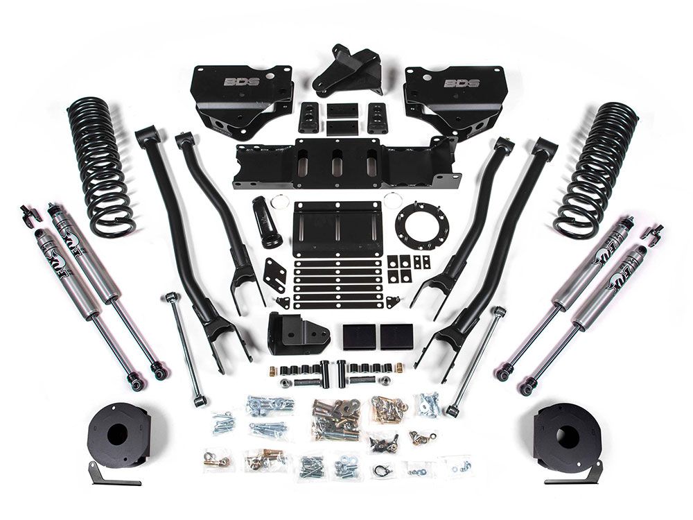 6" 2019-2024 Dodge Ram 2500 (w/Diesel Engine & Factory Rear Air-Ride) 4WD 4-Link Lift Kit by BDS Suspension