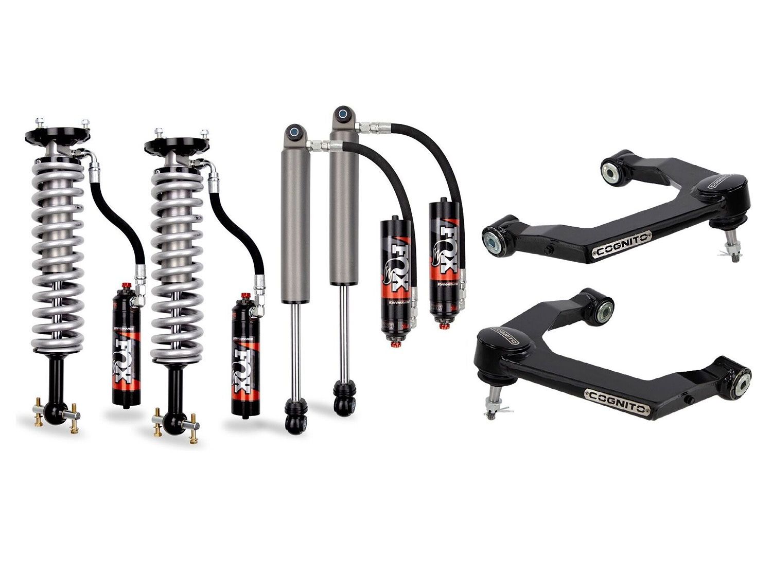 3" 2019-2024 Chevy Silverado 1500 Elite Ball Joint Leveling Kit (w/Fox 2.5 Performance Elite Shocks) by Cognito