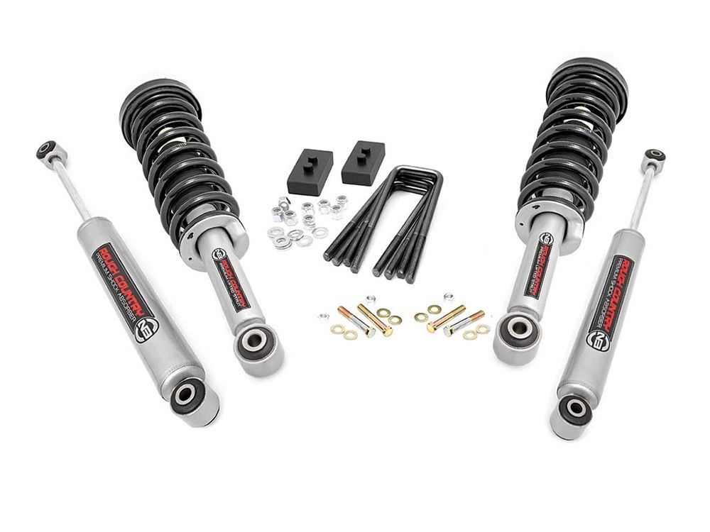 2" 2021-2024 Ford F150 4wd Leveling Kit w/Lifted N3 Struts & Premium N3 shocks by Rough Country