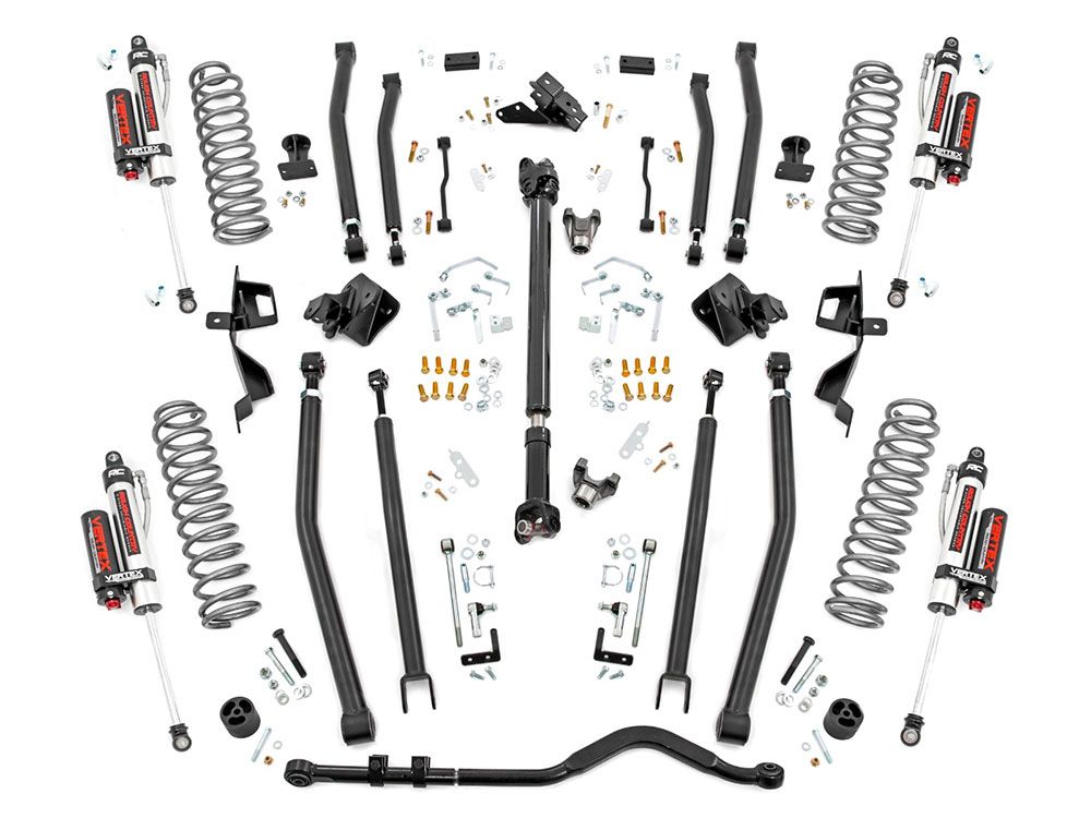 6" 2018-2023 Jeep Wrangler JL (4-door) 4WD Long Arm Lift Kit by Rough Country