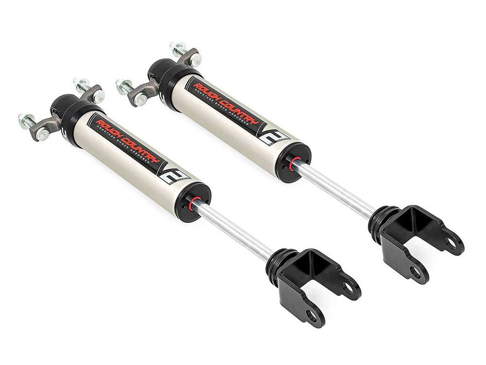 Silverado 3500HD 2011-2024 Chevy 2wd/4wd Rough Country V2 Monotube Series Front Shocks (fits w/ 0-2" Front Lift)