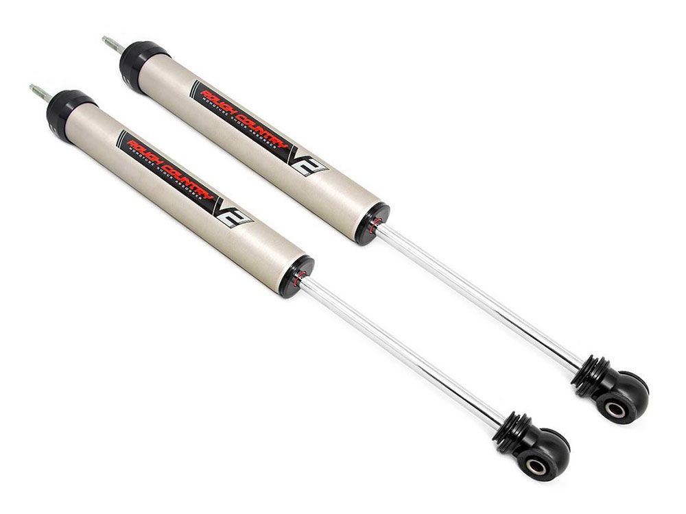 Pickup 1 ton 1977-1987 Chevy 2wd/4wd Rough Country V2 Monotube Series Rear Shocks (fits w/2-6" Rear Lift)