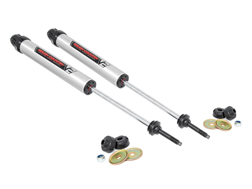 Ram 3500 2003-2024 Dodge 4wd Rough Country V2 Monotube Series Front Shocks (fits w/2.5" Front Lift)