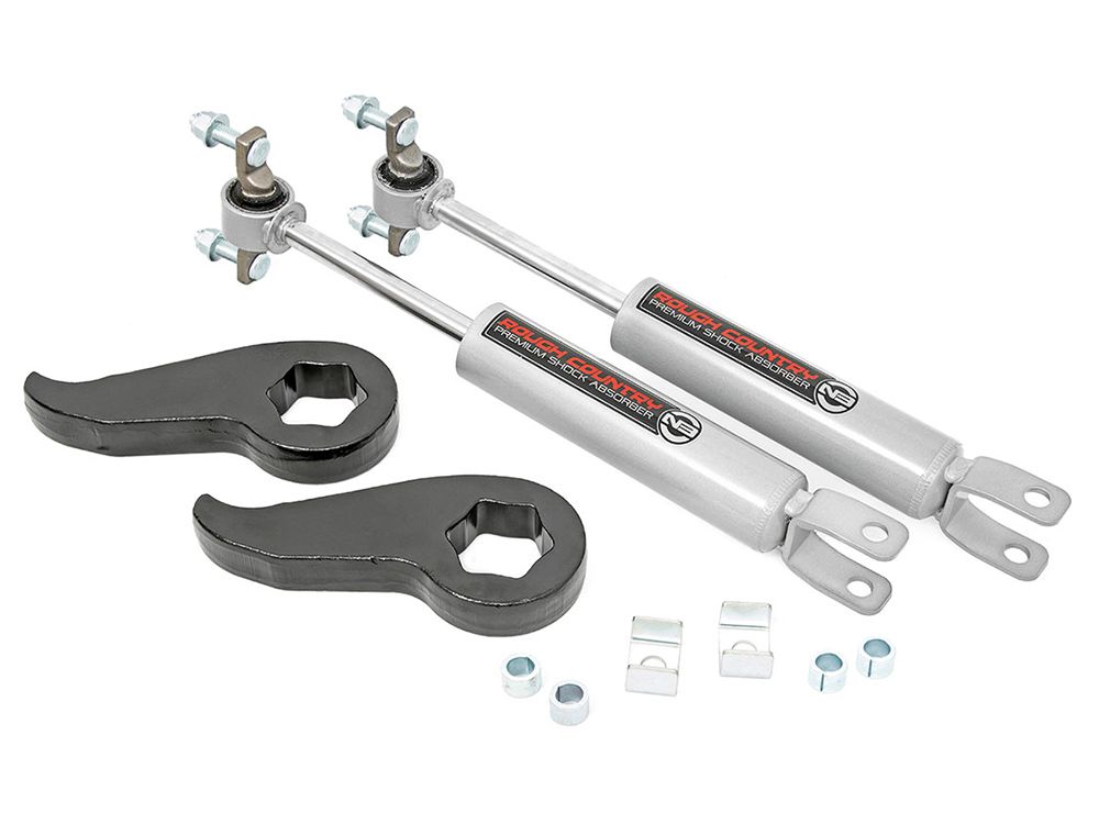 1.5-2" 2020-2024 Chevy Silverado 2500HD/3500HD 4WD Leveling Kit (w/N3 Premium Shocks) by Rough Country