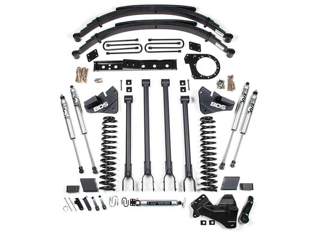 6" 2017-2019 Ford F250/F350 4WD (w/diesel engine) 4-Link Lift Kit by BDS Suspension