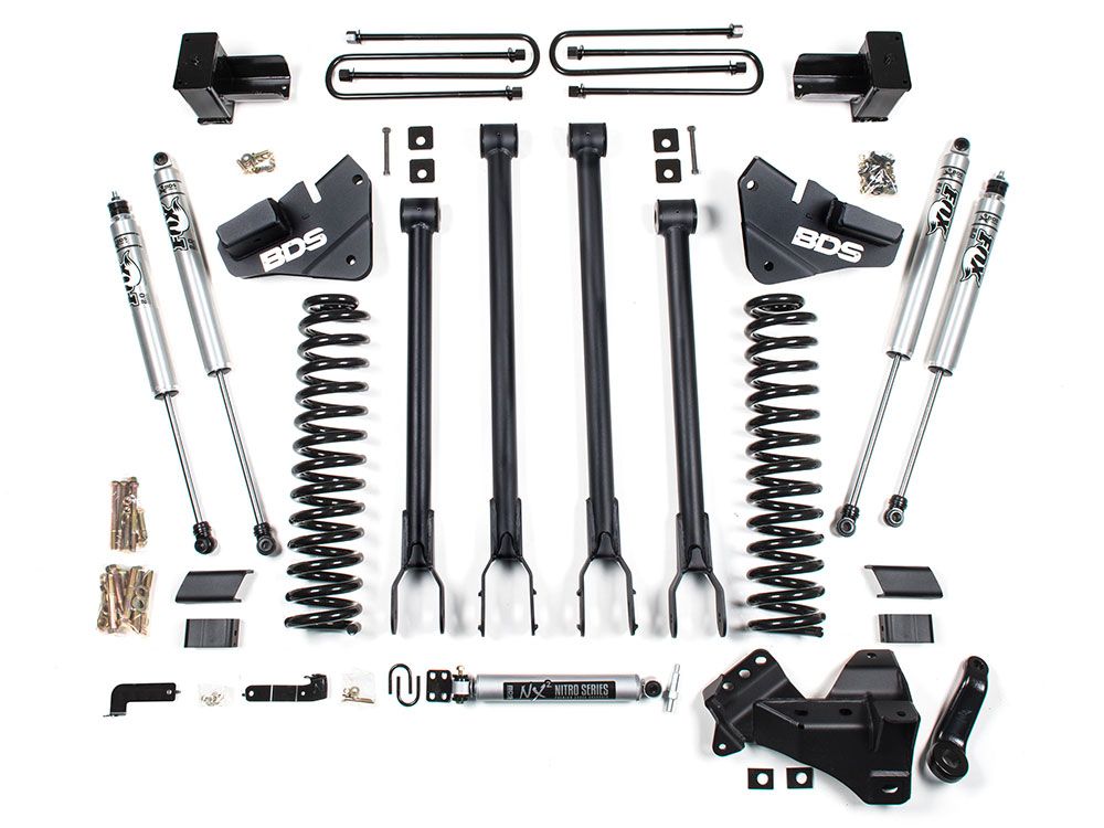 4" 2017-2019 Ford F250/F350 4WD 4-Link Arm Lift Kit by BDS Suspension