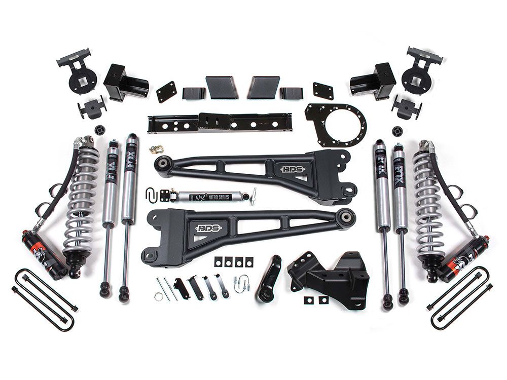 6" 2020-2021 Ford F350 Super Duty 4WD (Diesel / Dually models) Radius Arm Fox Performance Elite Coil-Over Lift Kit by BDS Suspension