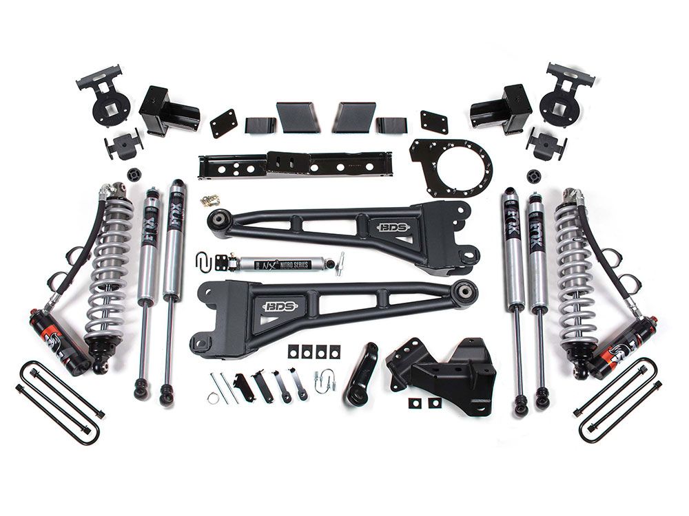 6" 2017-2019 Ford F250/F350 4WD (w/Diesel engine) Fox Peformance Elite Coilover Radius Arm Lift Kit by BDS Suspension