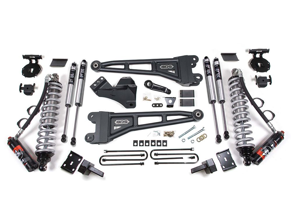 4" 2011-2016 Ford F250/F350 4WD (w/diesel engine) Fox CoilOver Performance Elite Radius Arm Lift Kit by BDS Suspension