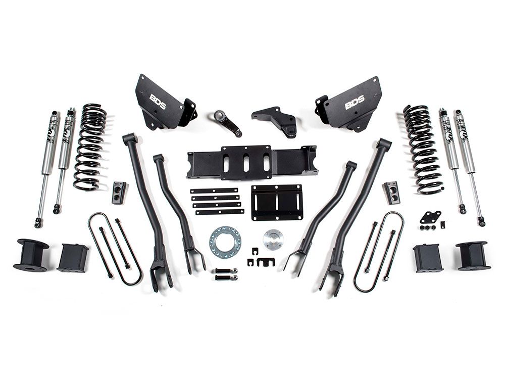 6" 2013-2018 Dodge Ram 3500 Diesel (w/Rear Air-Ride) 4WD 4-Link Lift Kit by BDS Suspension