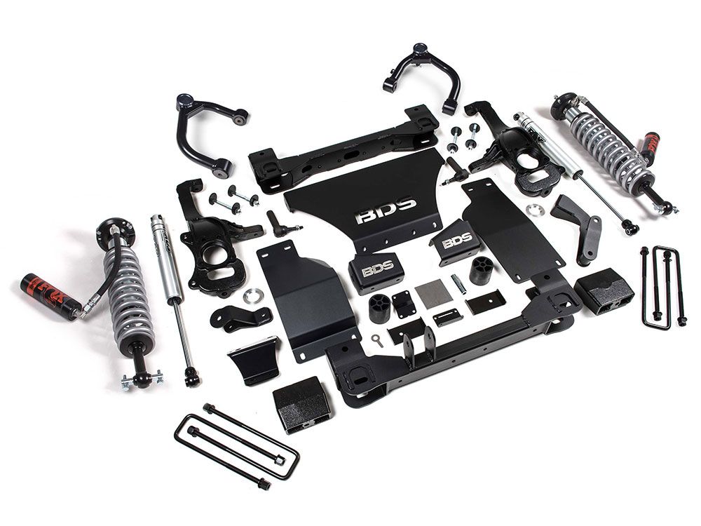 4" 2019-2024 Chevy Silverado 1500 4wd (w/diesel engine) Fox Coilover Lift Kit by BDS Suspension