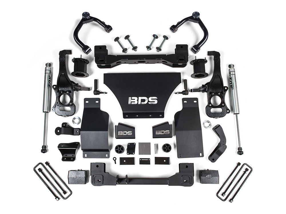 4" 2019-2024 Chevy Silverado 1500 4WD (w/gas engine) Lift Kit by BDS Suspension