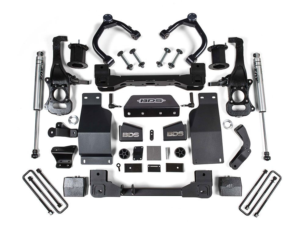 6" 2019-2024 Chevy Silverado 1500 4WD (w/diesel engine) Lift Kit by BDS Suspension