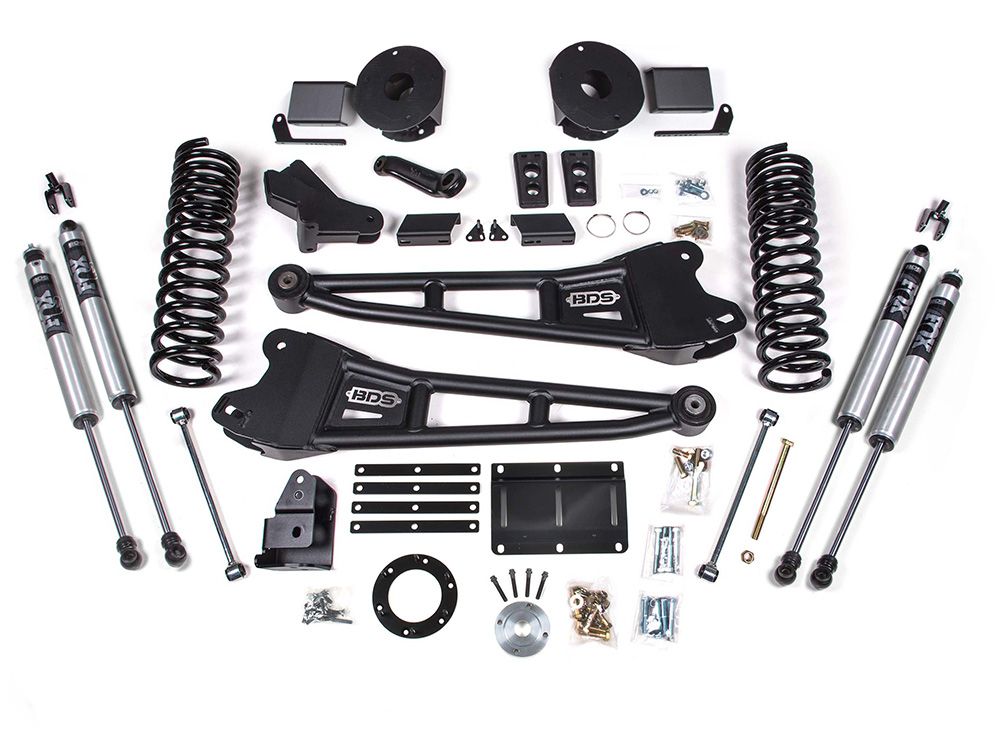 5.5" 2014-2018 Dodge Ram 2500 4WD (w/gas engine & factory air ride) Radius Arm Lift Kit by BDS Suspension