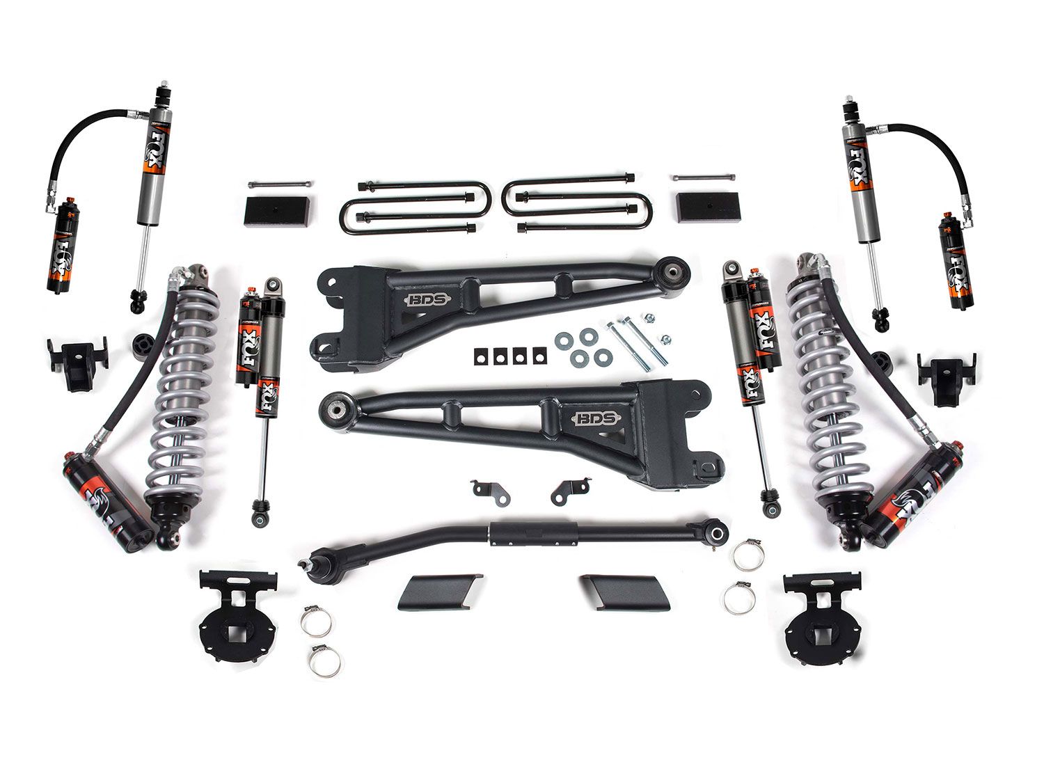 3" 2023-2024 Ford F250/F350 4WD Fox Performance Elite CoilOver Radius Arm Lift Kit by BDS Suspension