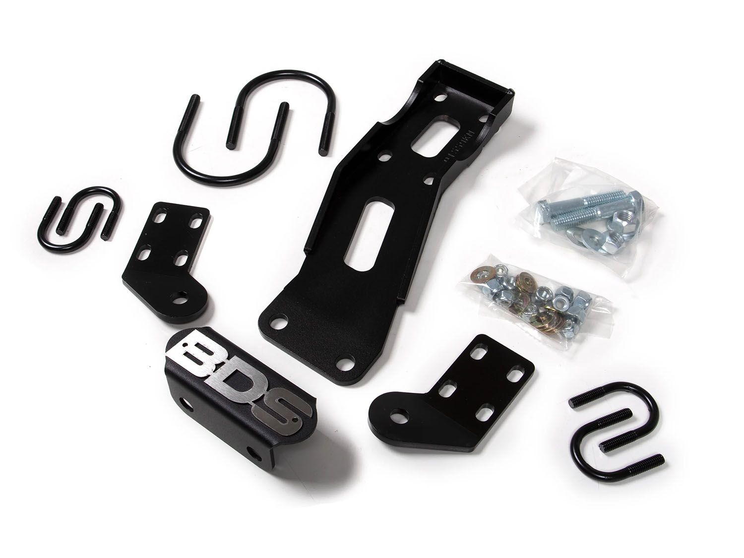 Pickup 1 ton 1973-1987 Chevy/GMC 4WD - Dual (Inline) Steering Stabilizer Bracket Kit by BDS Suspension