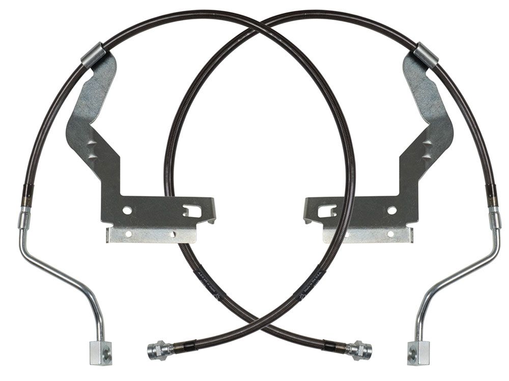 F250 / F350 2017-2024 Ford 4wd (w/2.5-3.5" Suspension Lift) - Front Extended Brake Line Kit by Carli Suspension
