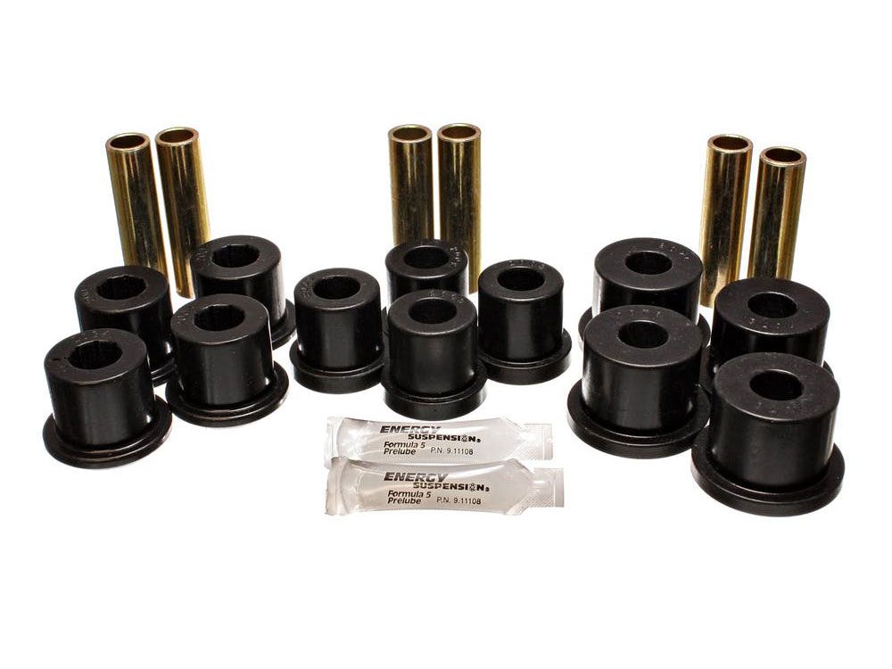 Pickup 3/4 & 1 ton 1981-1987 Chevy/GMC 4WD Rear Spring and 1-3/8" OD / 1.75" Main Eye Shackle Bushing Kit by Energy Suspension