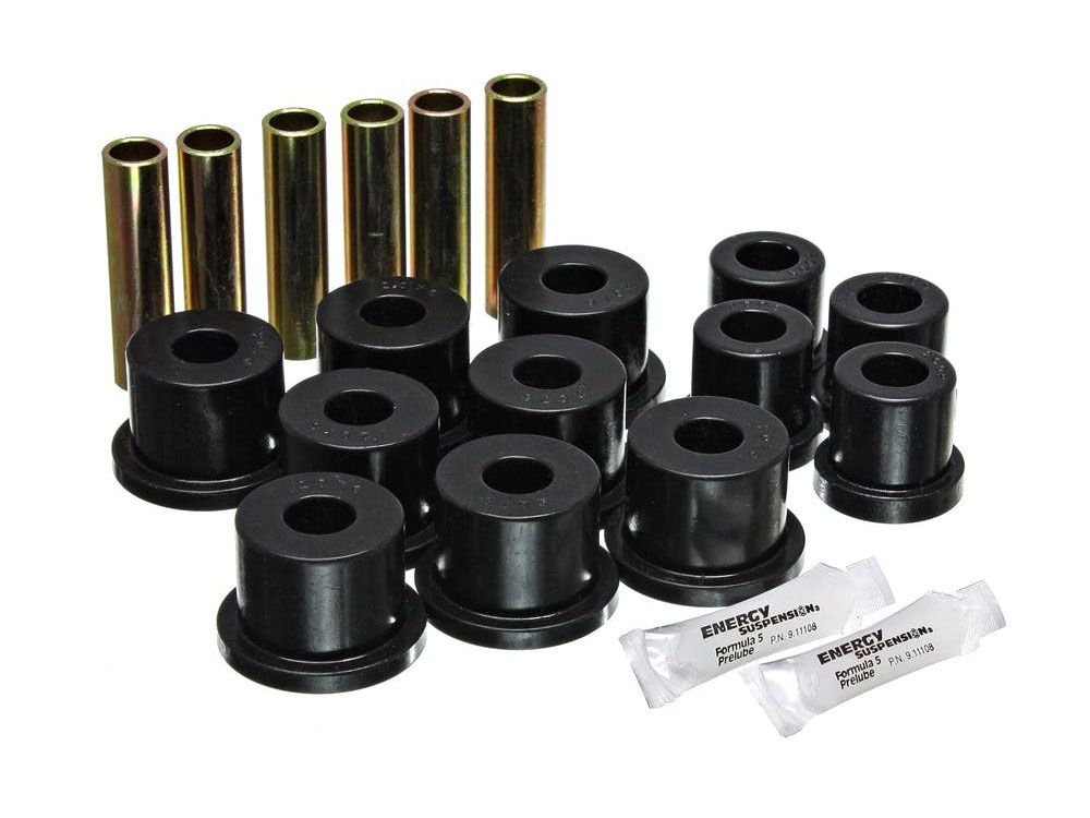 Pickup 1 ton 1981-1987 Chevy/GMC 4WD Rear Spring and 1-3/8" OD / 1.75" Main Eye Shackle Bushing Kit by Energy Suspension