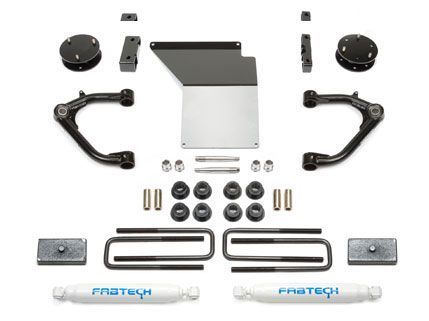 4" 2014-2018 GMC Sierra 1500 4WD (w/aluminum or stamped steel factory arms) Performance Lift Kit by Fabtech