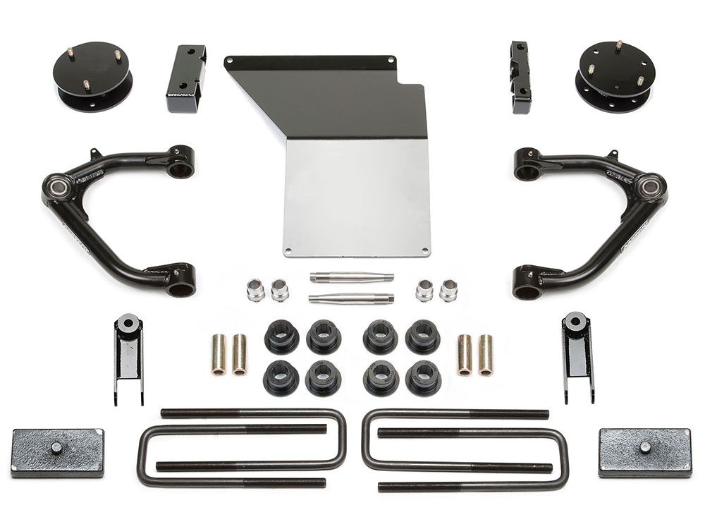 4" 2014-2018 GMC Denali 1500 4WD (w/aluminum or stamped steel factory arms) Uniball UCA Lift Kit by Fabtech
