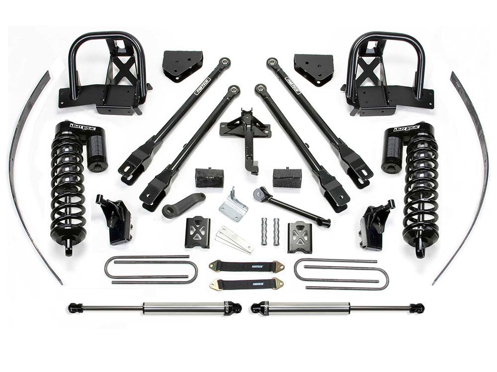 8" 2008-2010 Ford F250 4WD (w/o Factory Overload) 4 Link Upgraded Lift Kit by Fabtech