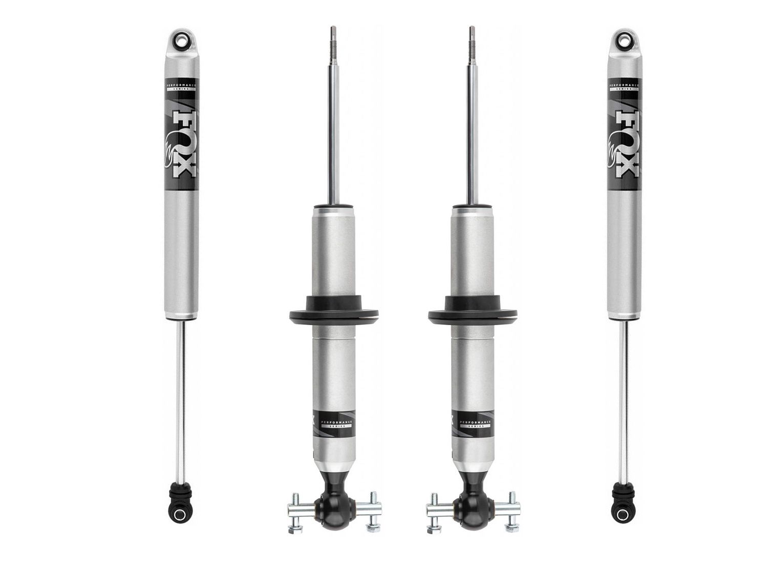 2015-2020 Ford F150 4WD Fox 2.0 Snap Ring Coil-Over Shocks (0-2" Front Lift / Set of 4)