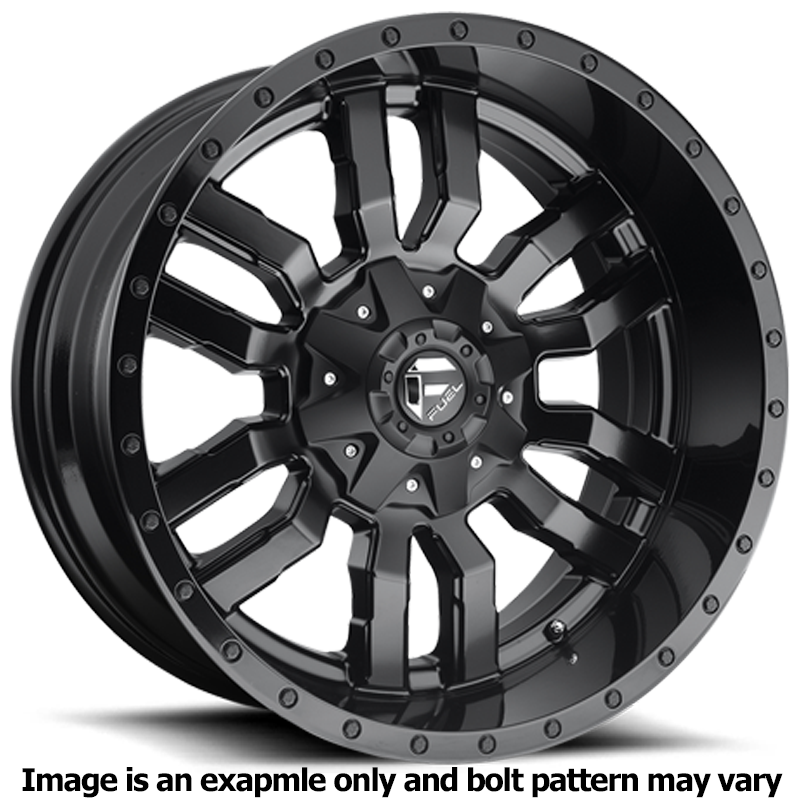 Sledge Series D596 Matte Black Wheel D59620001747 by Fuel