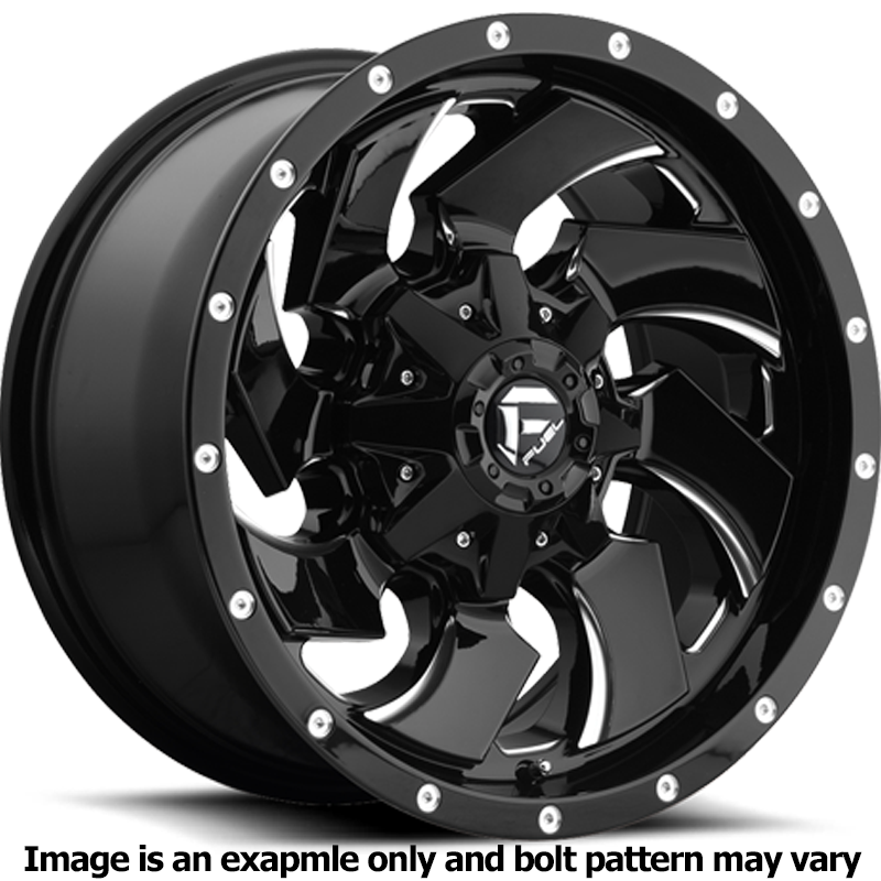 Cleaver Series D574 Gloss Black Milled Wheel D57417908250 by Fuel