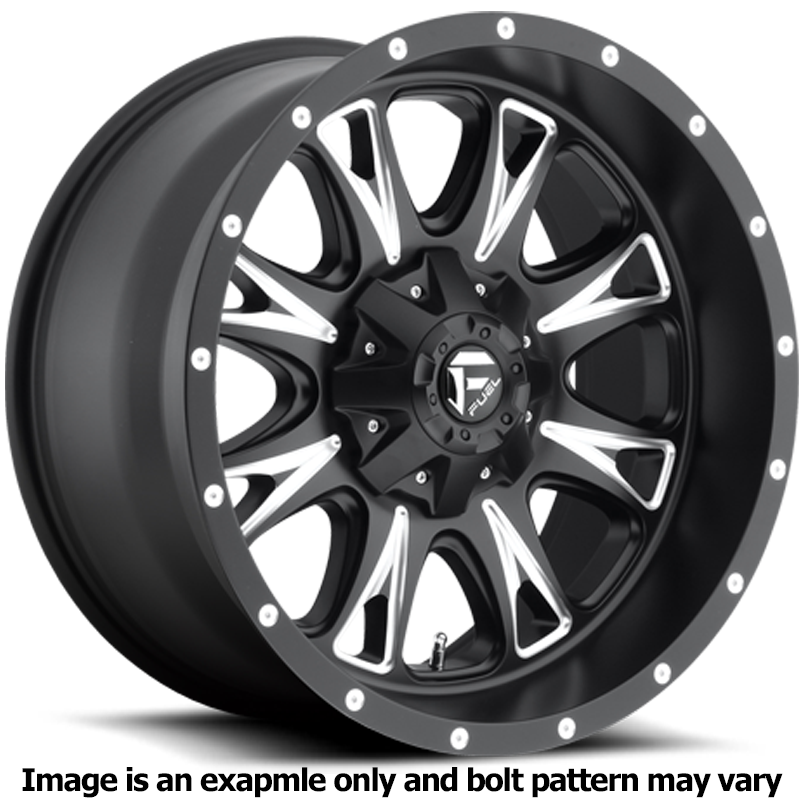 Throttle Series D513 Gloss Black Milled Wheel D513176582f by Fuel