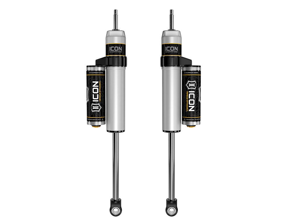 F250/F350 2005-2024 Ford 4wd - Icon FRONT 2.5 Piggyback Resi Shocks (fits with 7" Front Lift) - Pair