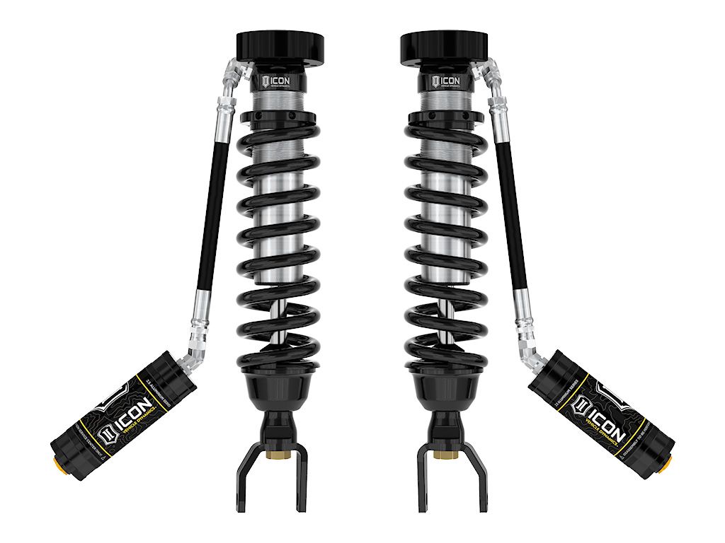 Ram 1500 2019-2024 Dodge 4wd - Icon FRONT 2.5 Remote Resi Coilover Kit (2-3" Front Lift)
