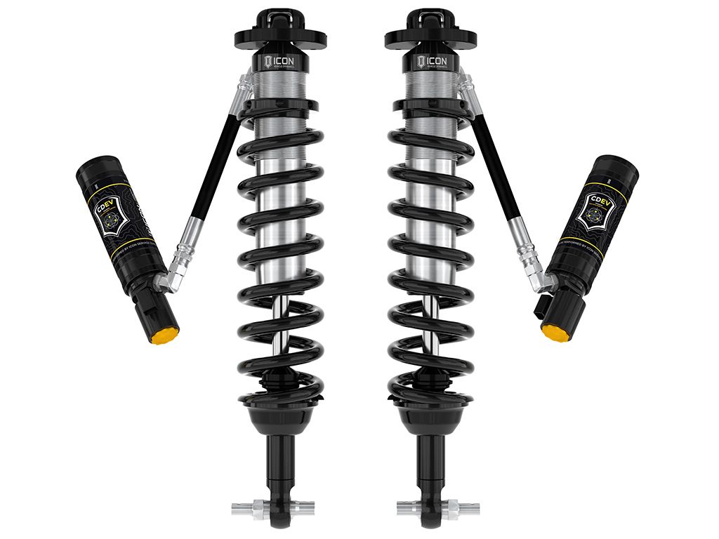 Bronco 2021-2024 Ford 4wd - Icon FRONT 2.5 CDEV Remote Resi Coilover Kit (2-4" Front Lift)