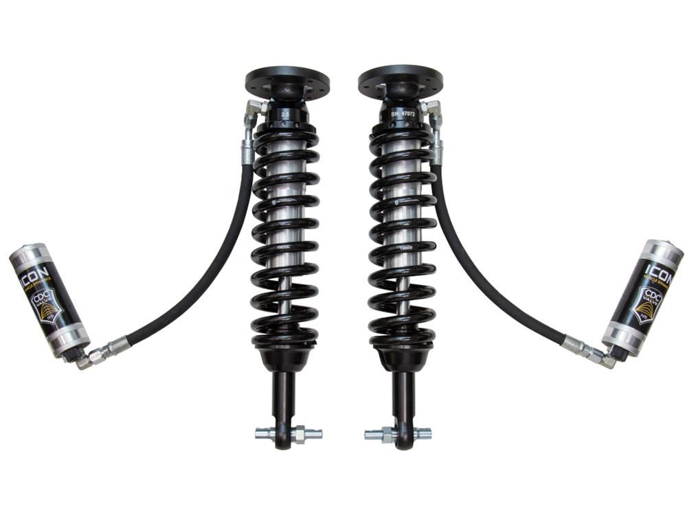 F150 2015-2020 Ford 2wd - Icon 2.5 CDCV Remote Resi Coilover Kit (1.75-3" Front Lift)