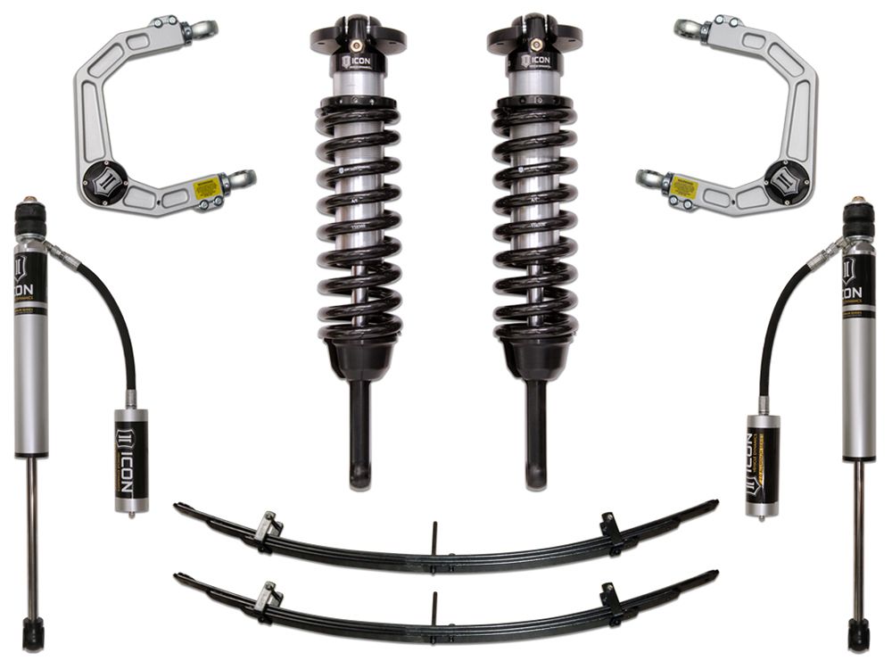 0-3.5" 2005-2023 Toyota Tacoma 4wd Coilover Lift Kit by ICON Vehicle Dynamics - Stage 3 (with billet aluminum upper control arms)