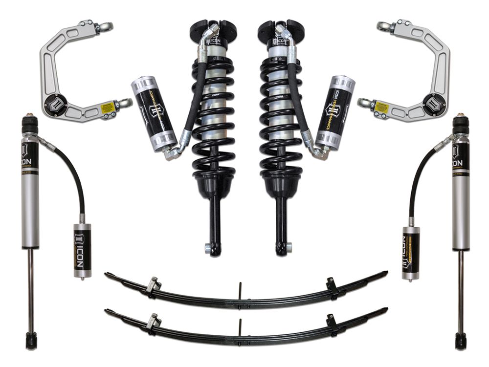 0-3.5" 2005-2023 Toyota Tacoma 4wd Coilover Lift Kit by ICON Vehicle Dynamics - Stage 4 (with billet aluminum upper control arms)