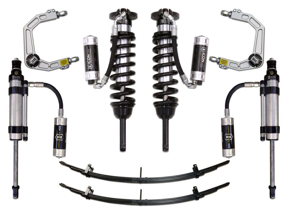 0-3.5" 2005-2023 Toyota Tacoma 4wd Coilover Lift Kit by ICON Vehicle Dynamics - Stage 7 (with billet aluminum upper control arms)