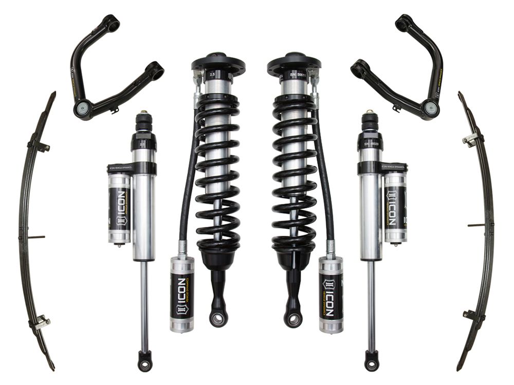 1-3" 2007-2021 Toyota Tundra 4wd & 2wd Coilover Lift Kit by ICON Vehicle Dynamics - Stage 5 (w/tubular steel control arms)