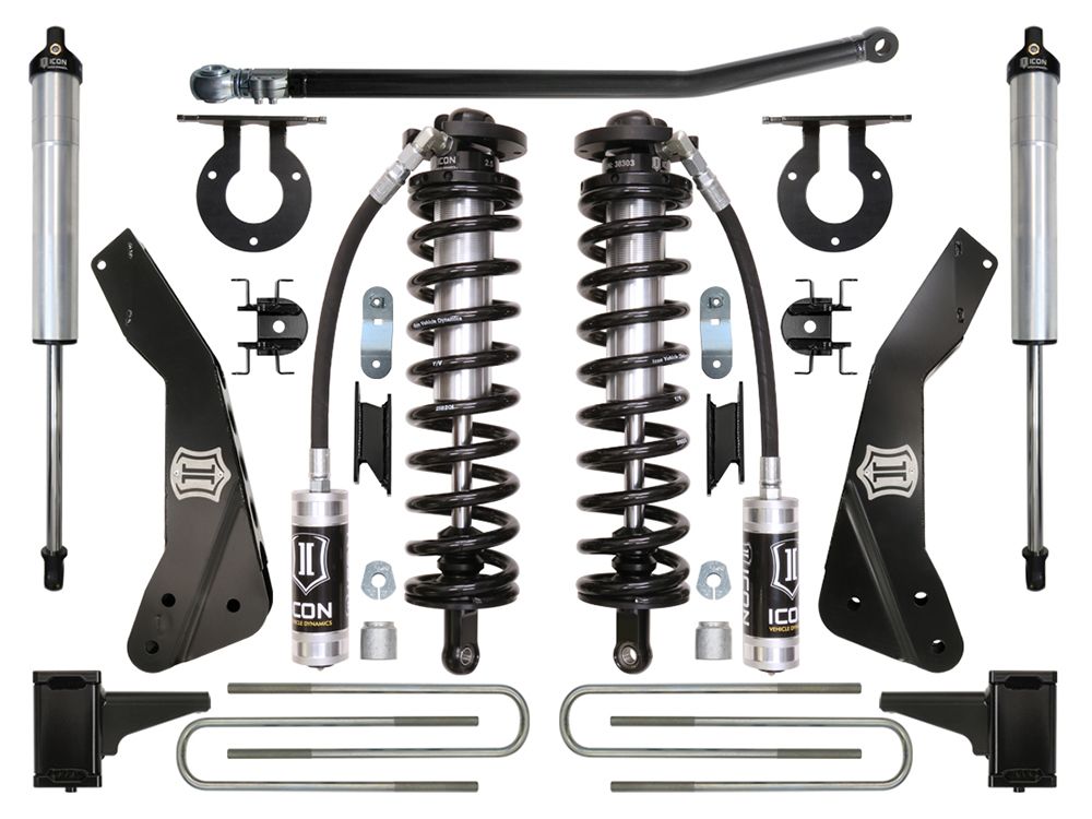 4-5.5" 2011-2016 Ford F250/F350 4wd Coilover Conversion Lift Kit by ICON Vehicle Dynamics - Stage 2