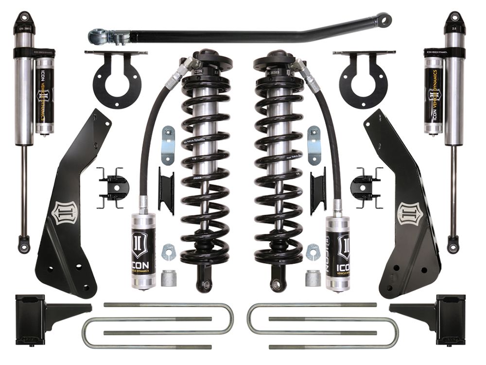 4-5.5" 2011-2016 Ford F250/F350 4wd Coilover Conversion Lift Kit by ICON Vehicle Dynamics - Stage 3