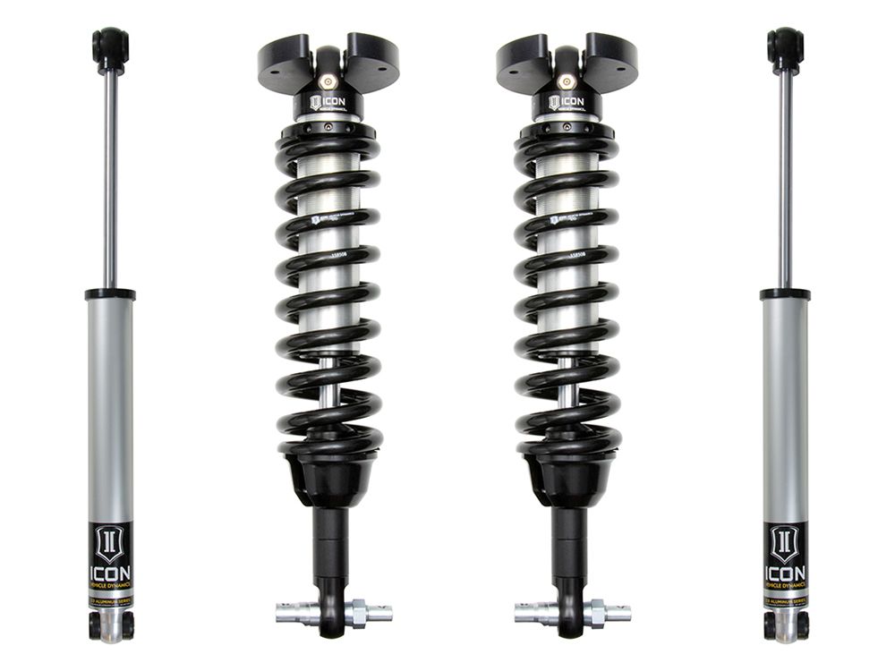 1.5-3.5" 2019-2024 Chevy Silverado 1500 4wd & 2wd Coilover Lift Kit by ICON Vehicle Dynamics - Stage 1
