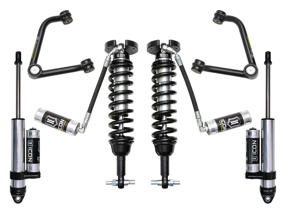 1.5-3" 2019-2024 GMC Sierra 1500 4wd & 2wd Coilover Lift Kit by ICON Vehicle Dynamics - Stage 3 (with tubular steel upper control arms)