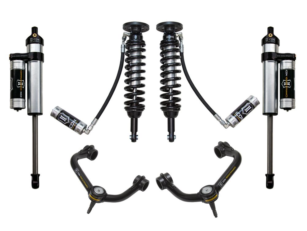 1.75-2.63" 2009-2013 Ford F150 2wd Coilover Lift Kit by ICON Vehicle Dynamics - Stage 3 (with tubular steel upper control arms)